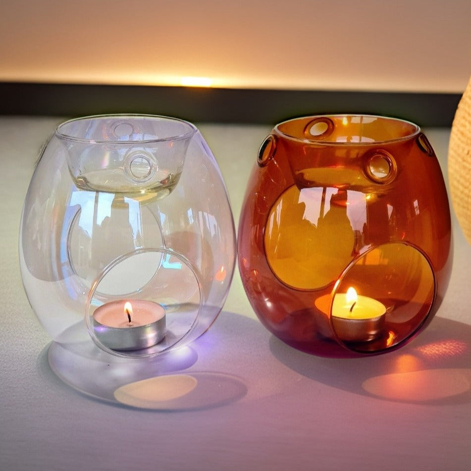 Wax melt fragrance burner Pearl Clear