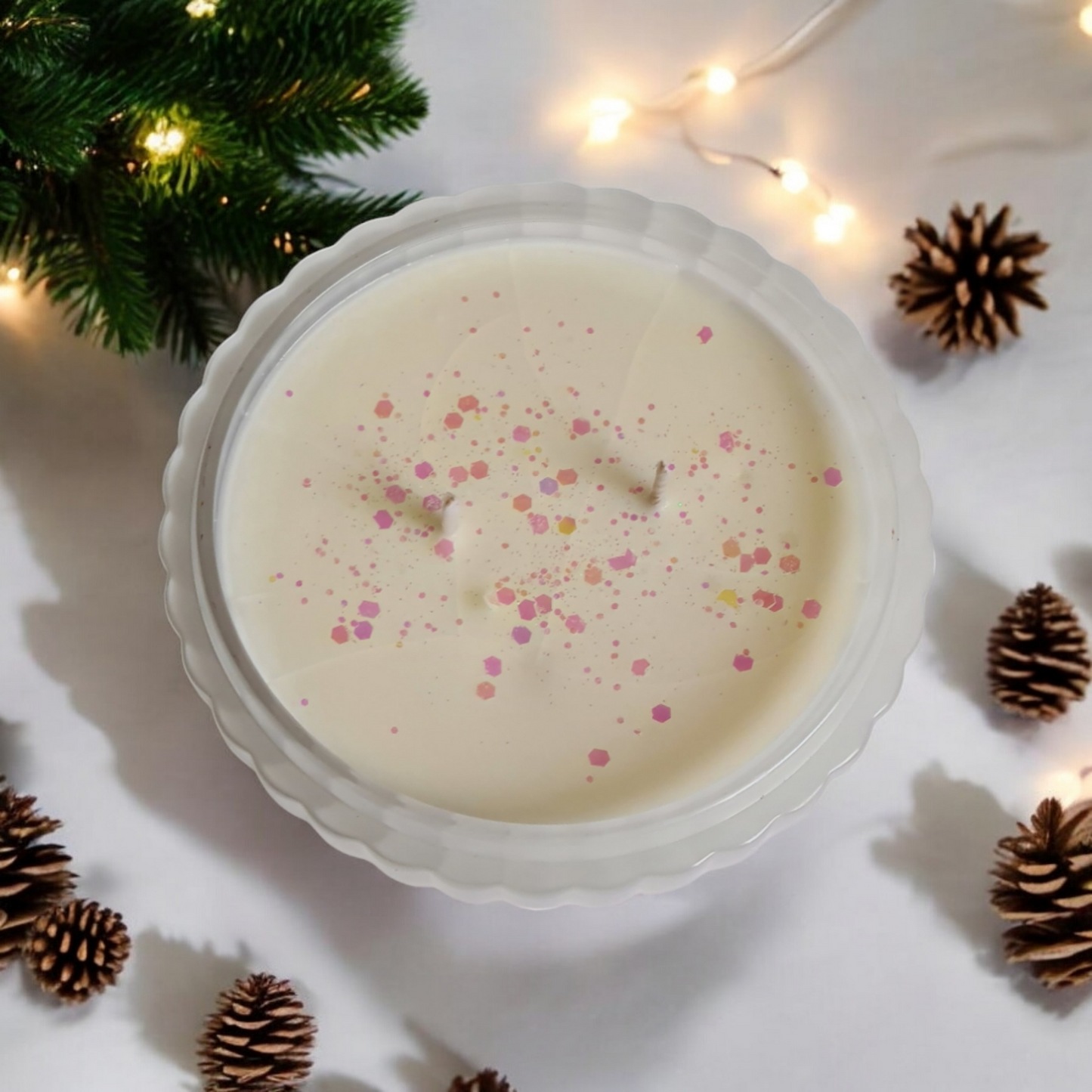 Geurkaar kerstbal "White Christmas"