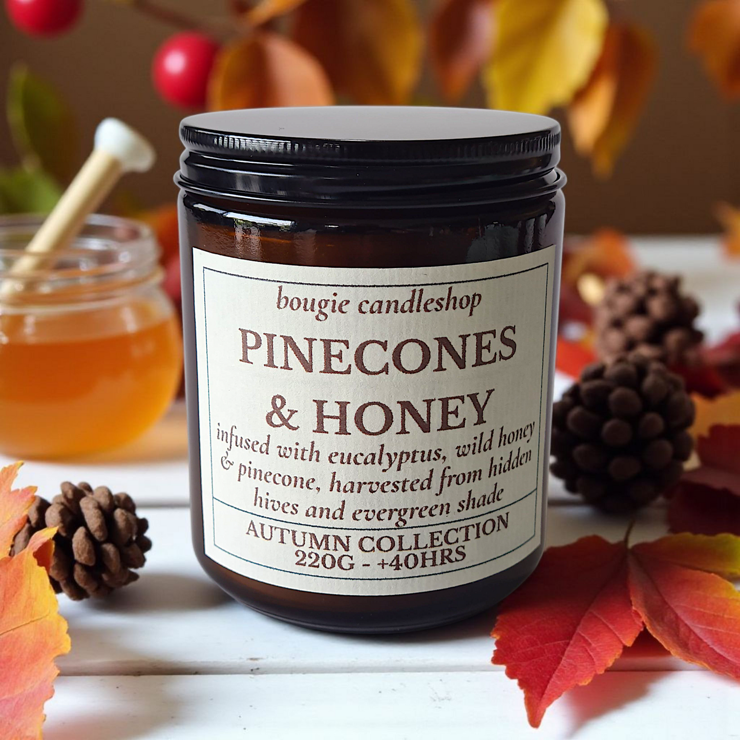 Geurkaars Pinecones & Honey