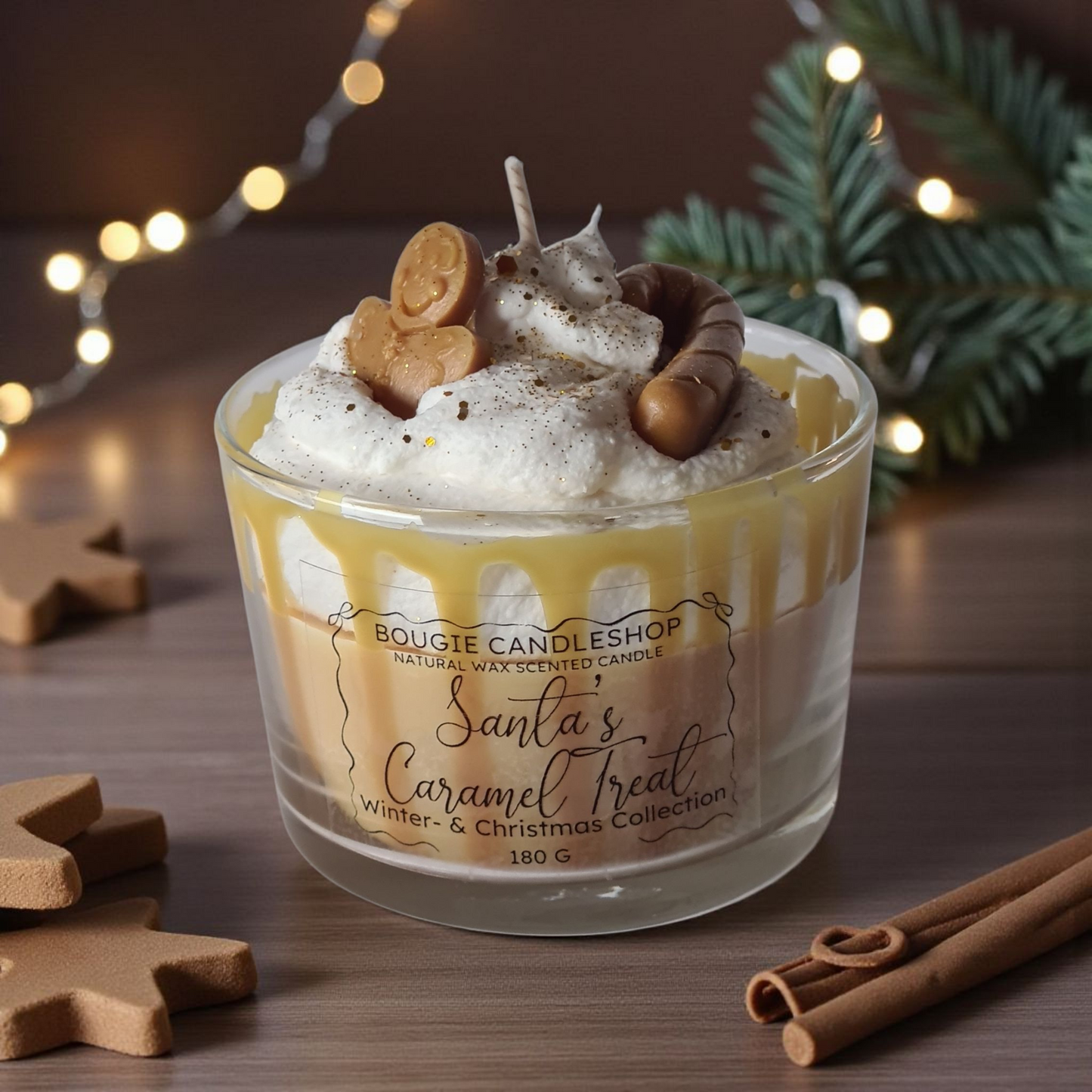 Geurkaars Santa's Caramel Treat