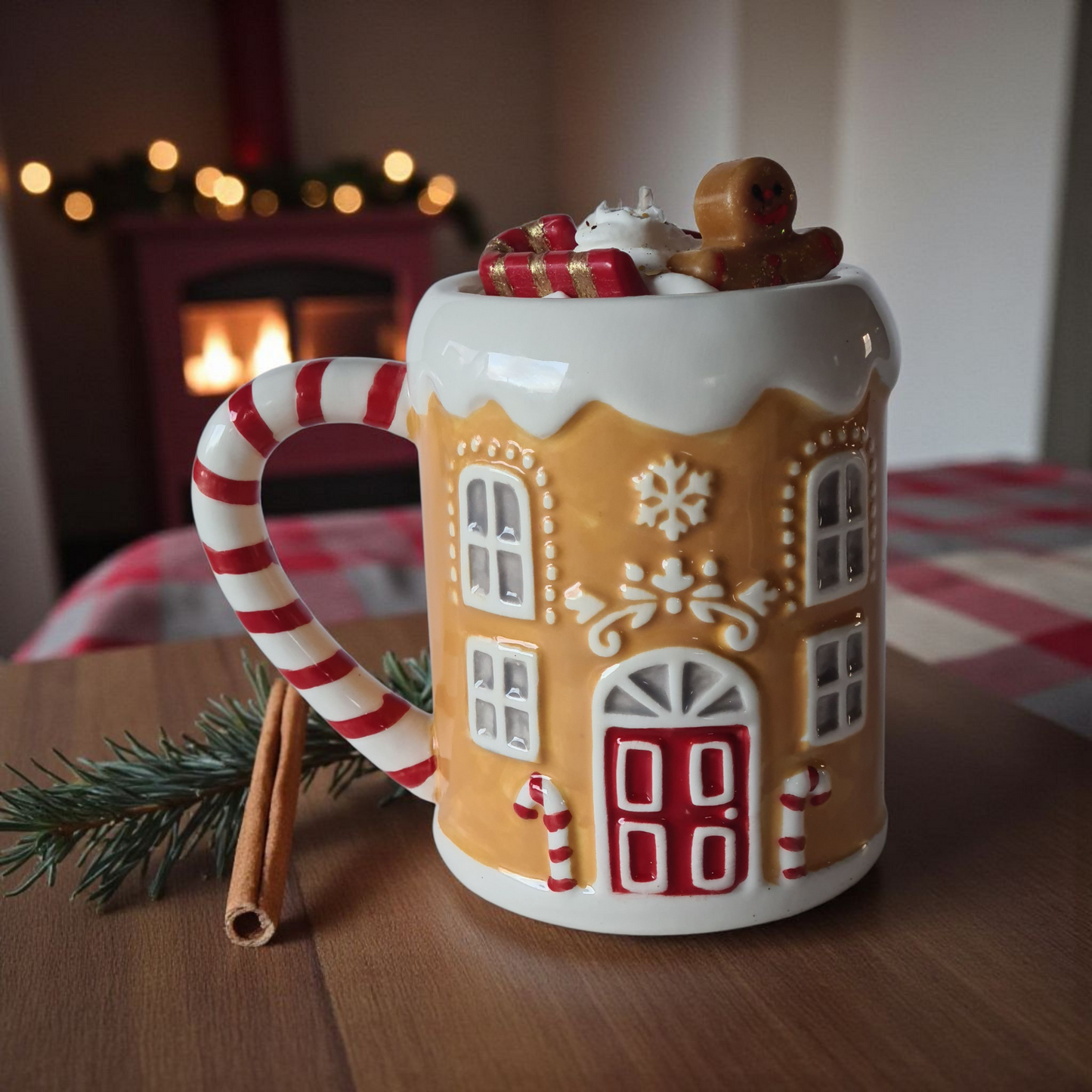 Geurkaars Gingerbread House Mok