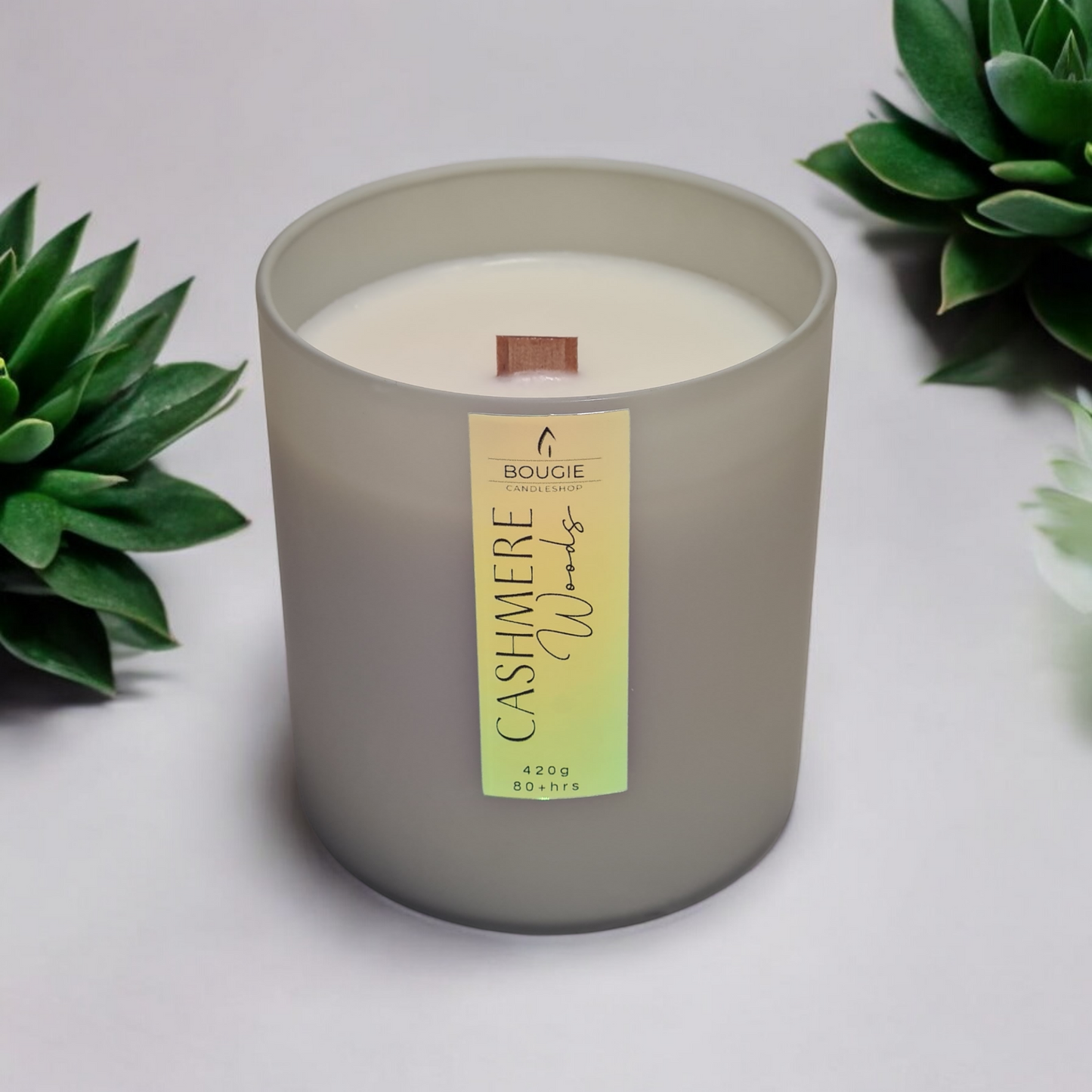 Bougie parfumée classique "Bois de Cachemire"
