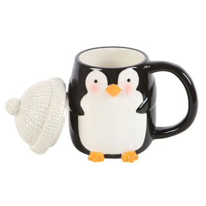 Pinguin mok met deksel