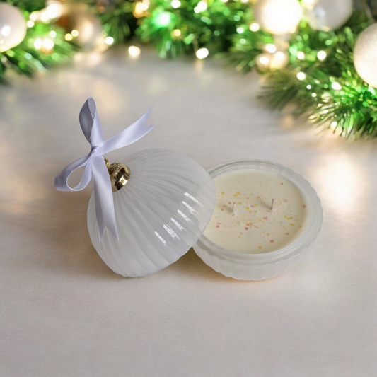 Geurkaar kerstbal "White Christmas"
