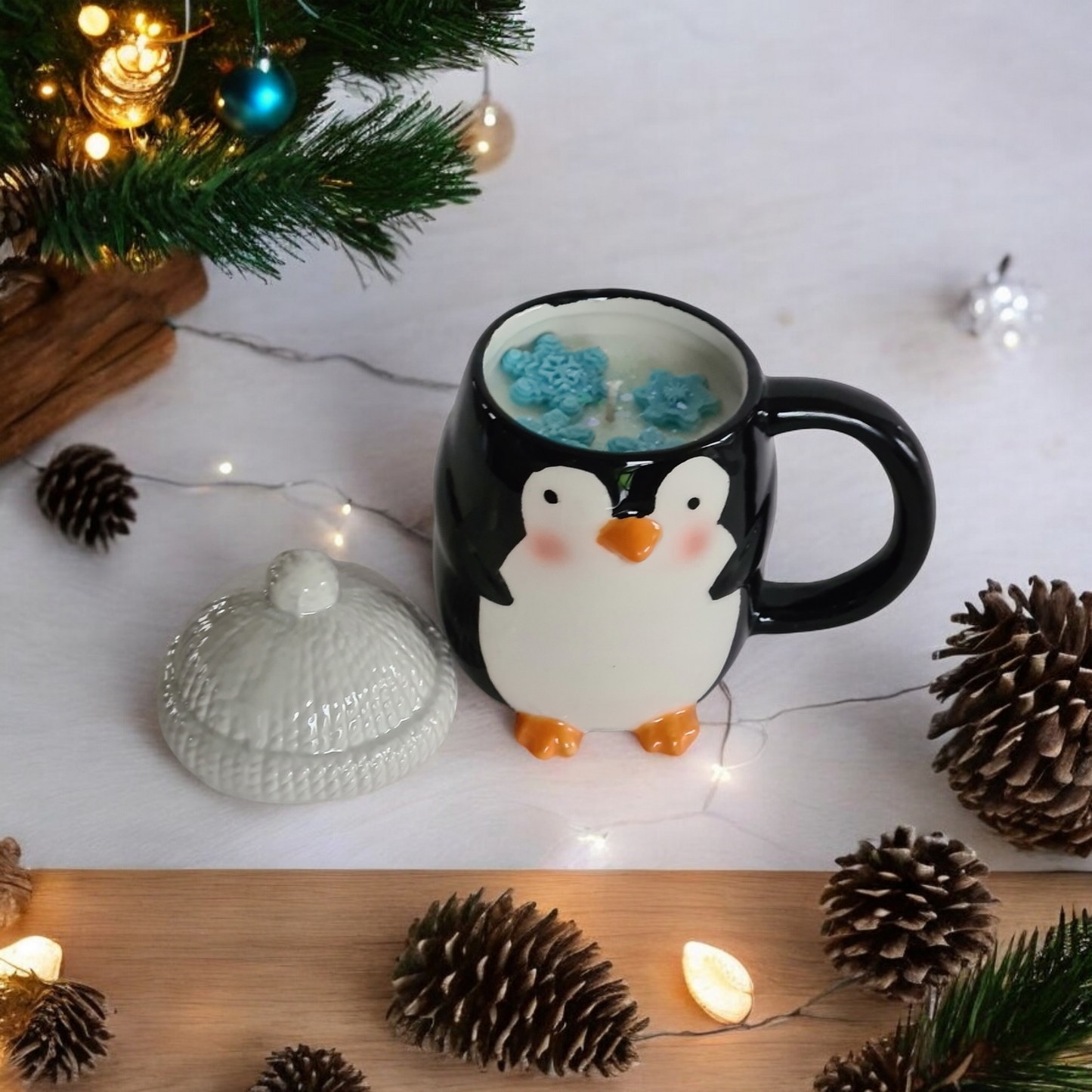 Geurkaars Pinguin - White Aspen