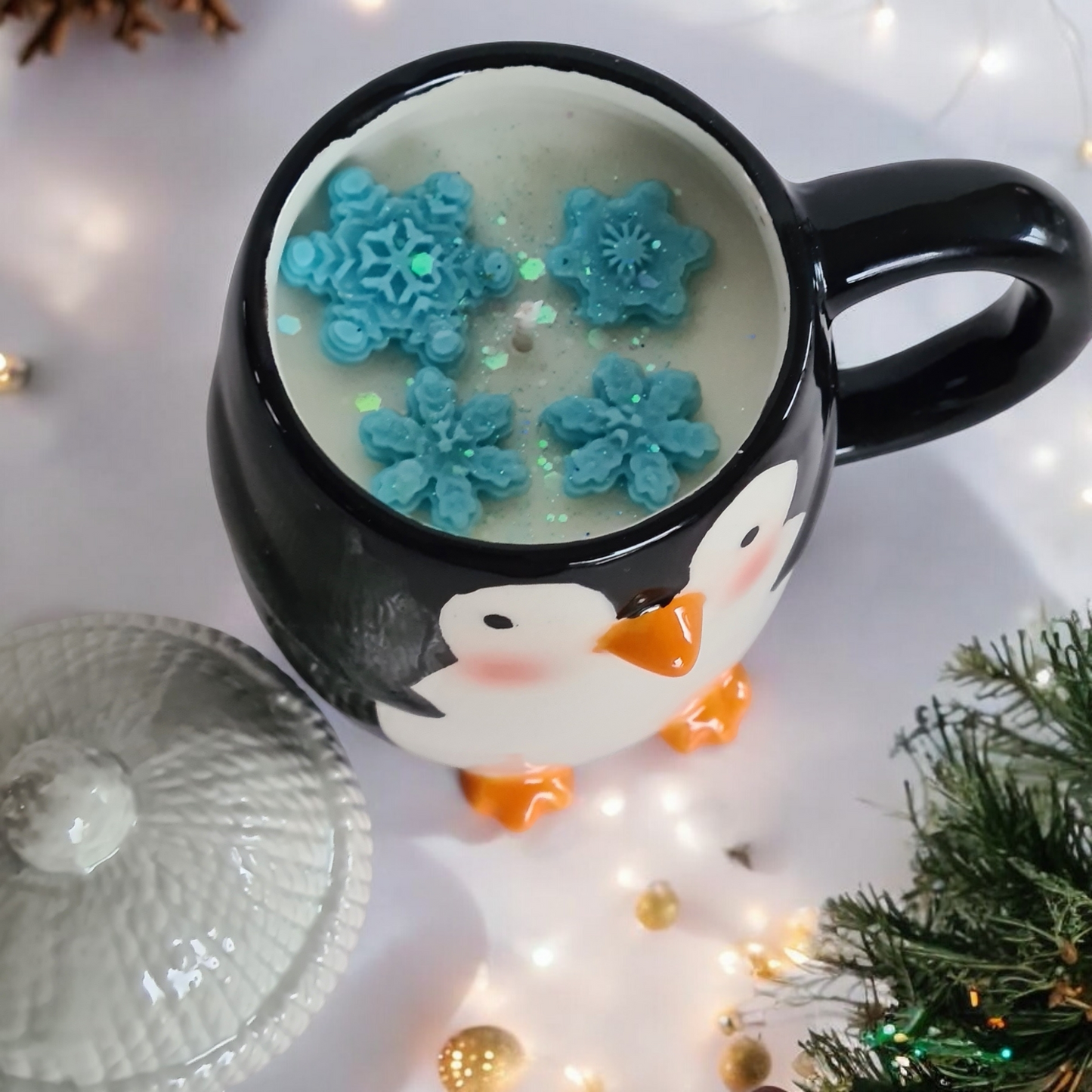 Geurkaars Pinguin - White Aspen