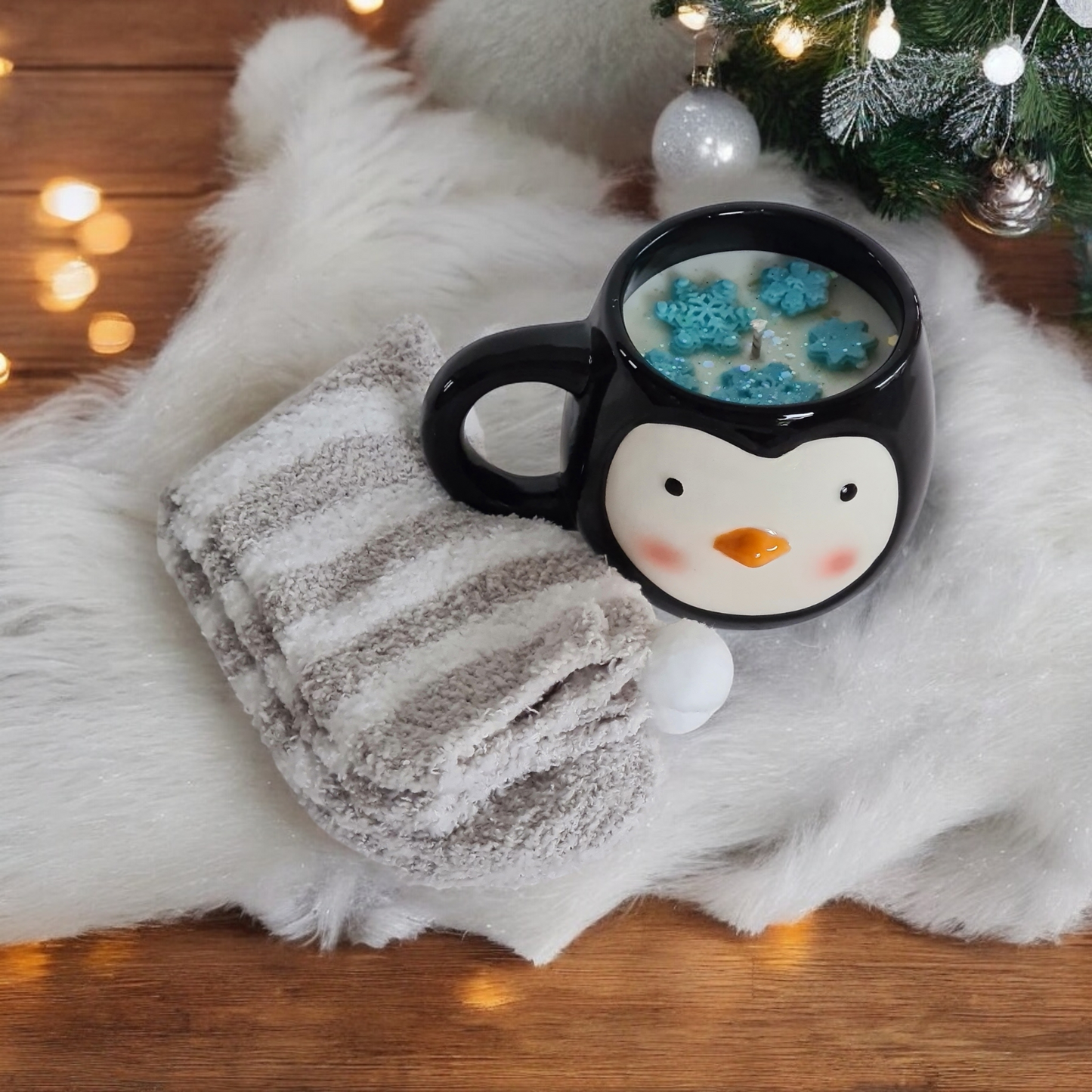 Geurkaars Pinguin - Warm Saffron Woods