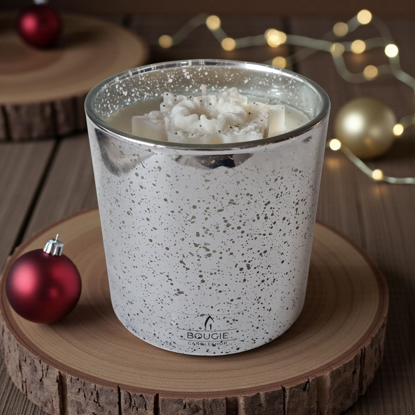 Duo geurkaarsen Silver (large + small)