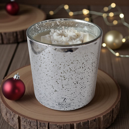 Duo geurkaarsen Silver (large + small)