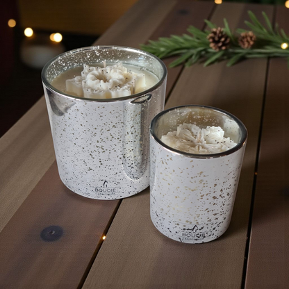 Duo geurkaarsen Silver (large + small)