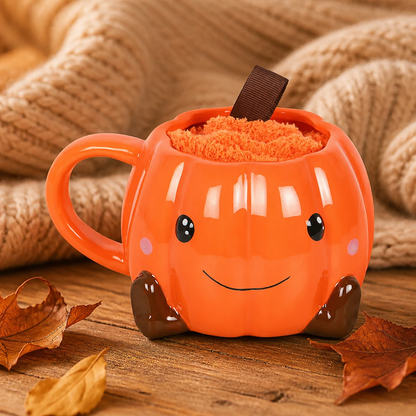 Cute Pumpkin mok met sokken