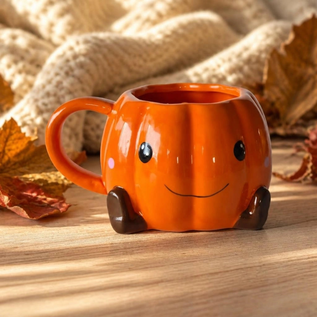 Cute Pumpkin mok met sokken