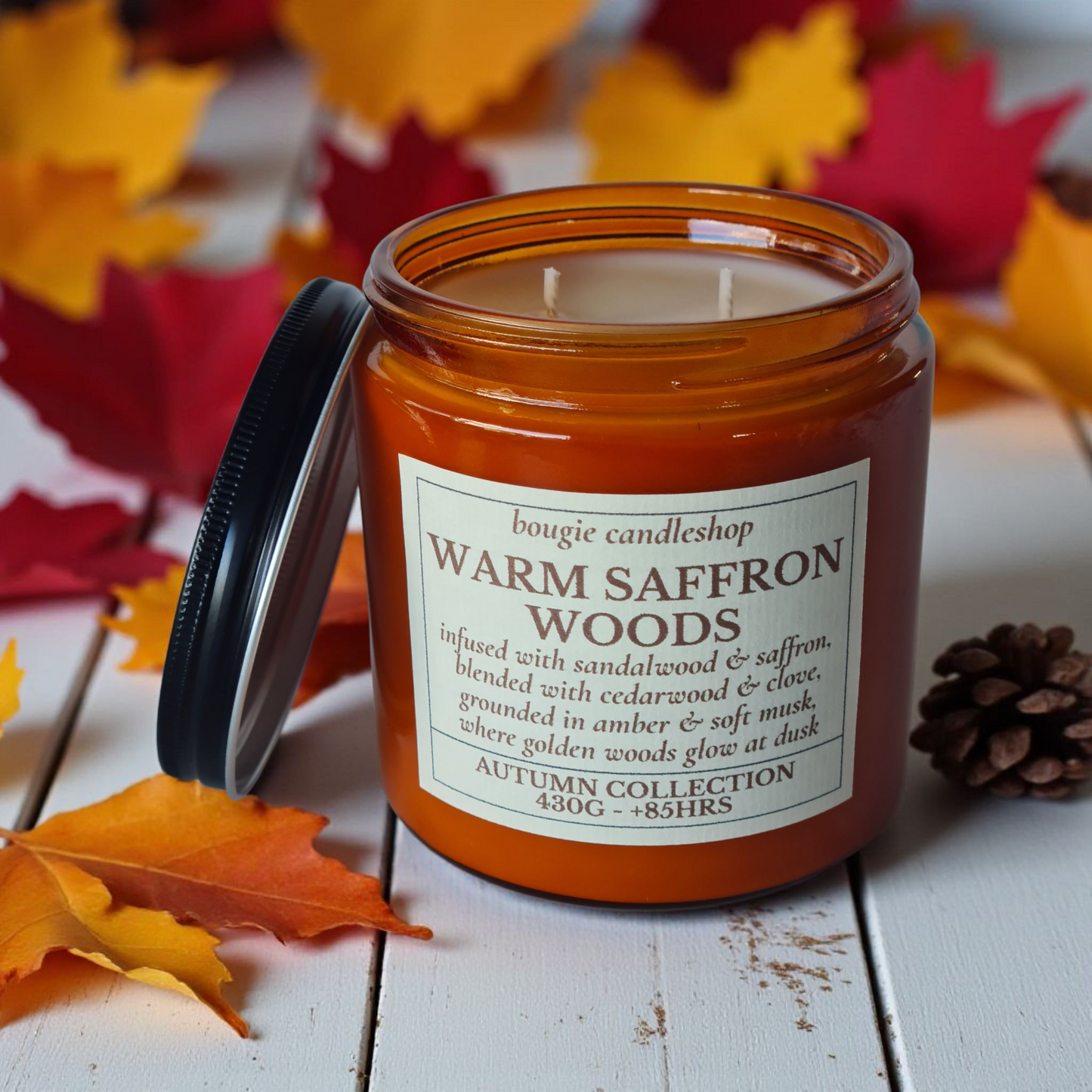 Geurkaars Warm Saffron Woods